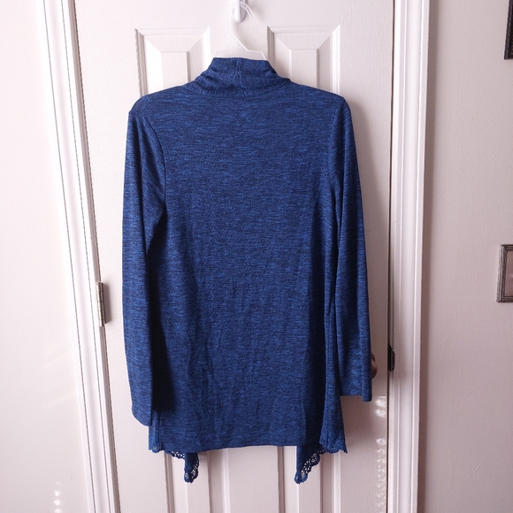 Justice - Royal Blue Cardigan Sweater Jacket - Picture 3 of 4